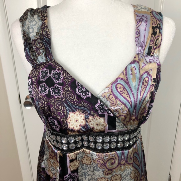 Motherhood Maternity Embellished Print Dress M D8 - Picture 6 of 8